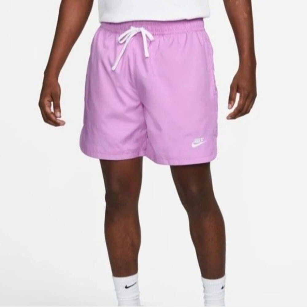 Nike Vintage Rare Sportswear Club Woven Track Shorts Nylon Shiny Purple Small